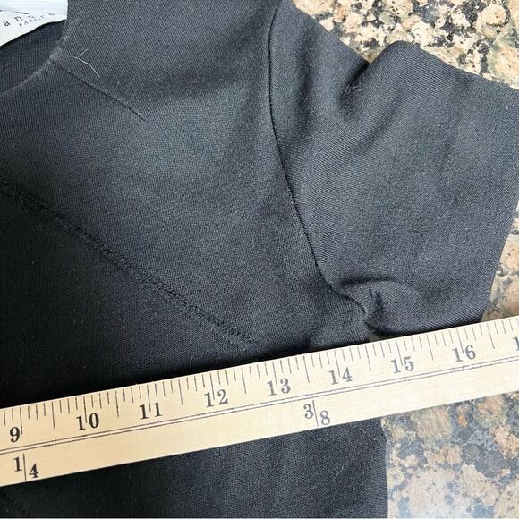 Sandro Paris Mini Black Dress Womens Fringe Tassel Size 1 - Picture 4 of 7